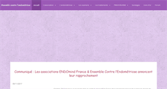 Desktop Screenshot of ensemblecontrelendometriose.fr