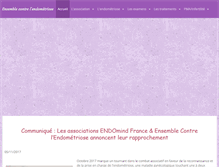 Tablet Screenshot of ensemblecontrelendometriose.fr